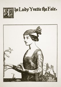 De schone Lady Yvette, illustratie uit 